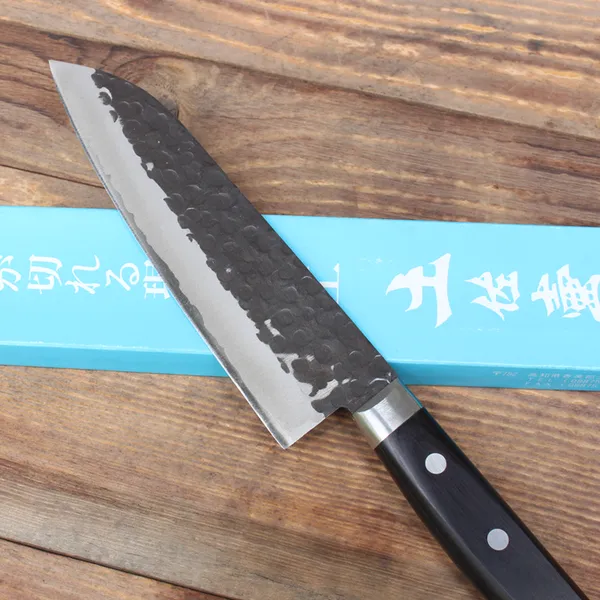 Dao Nhật Tsuboya Santoku 170mm Thép Giấy Xanh