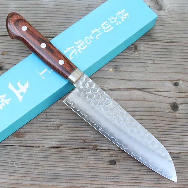 Dao Nhật Tsuboya Santoku Tsuchime 170mm MV Cobalt