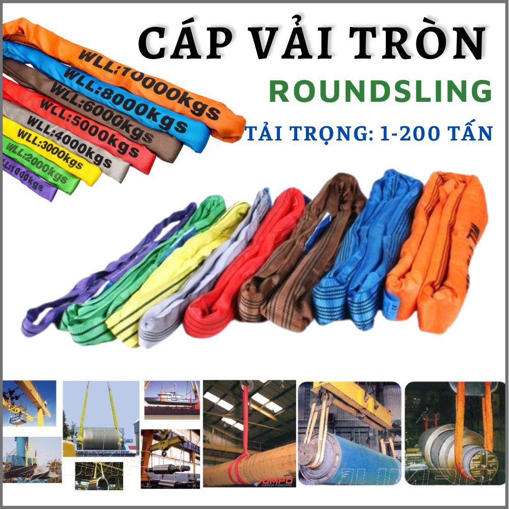 Cáp vải tròn rounsling