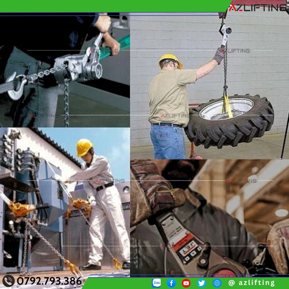 Ứng dụng thực tế palang cáp lắc tay Ứng dụng thực tế palang cáp lắc tay