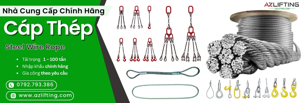 banner cáp thép cẩu hàng banner cáp thép cẩu hàng