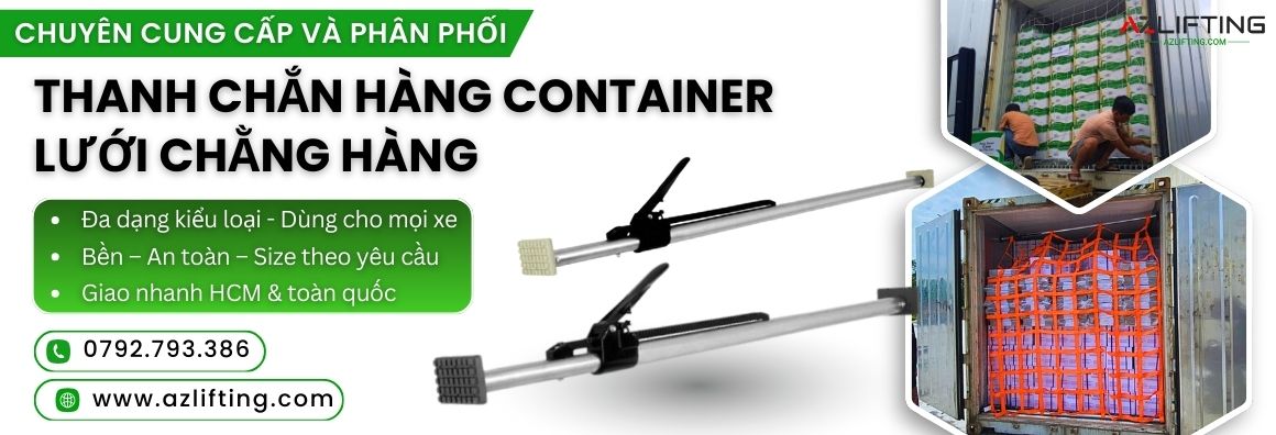 Azlifting phân phối chính hãng thanh chắn hàng + lưới chắn hàng container Azlifting phân phối chính hãng thanh chắn hàng + lưới chắn hàng container