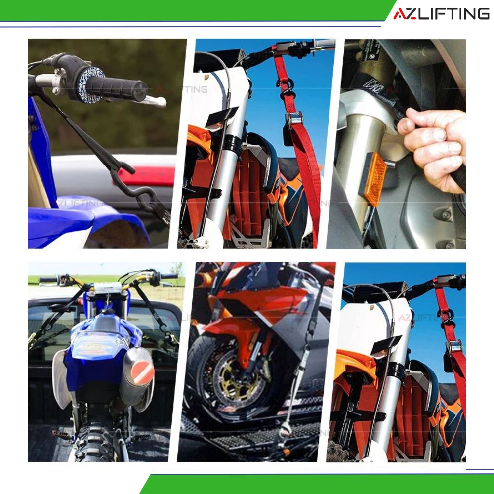 Ứng dụng Dây Chằng Hàng Khóa Cam 700kg Bản 35mm Móc S & Vòng mắt Ứng dụng Dây Chằng Hàng Khóa Cam 700kg Bản 35mm Móc S & Vòng mắt