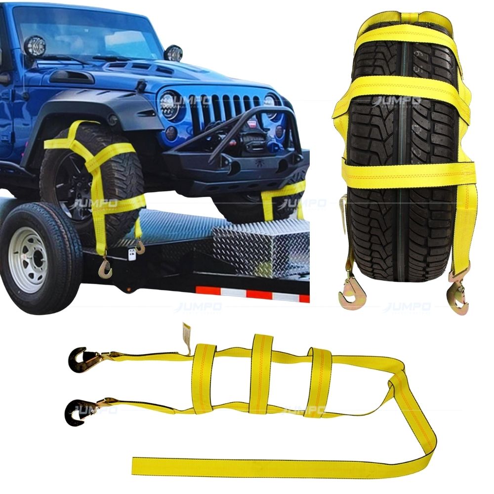 Bộ dây chằng chữ Y (Over-the-wheel strap) chằng toàn bộ bánh xe an toàn Bộ dây chằng chữ Y (Over-the-wheel strap) chằng toàn bộ bánh xe an toàn