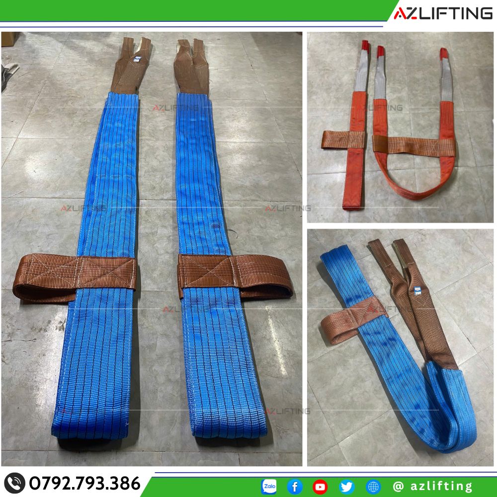 Cáp Vải Cẩu Kính, Cẩu Đá Có Ốp Bảo Vệ Chống Cắt Theo yêu cầu Cáp Vải Cẩu Kính, Cẩu Đá Có Ốp Bảo Vệ Chống Cắt Theo yêu cầu