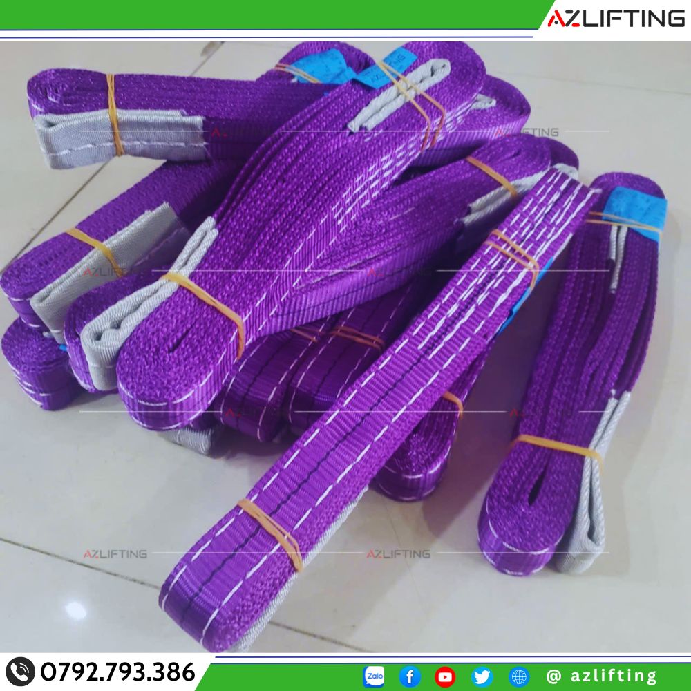 Xả kho cáp vải dẹt 5:1 1Tx3M giá tốt tại Azlifting Xả kho cáp vải dẹt 5:1 1Tx3M giá tốt tại Azlifting