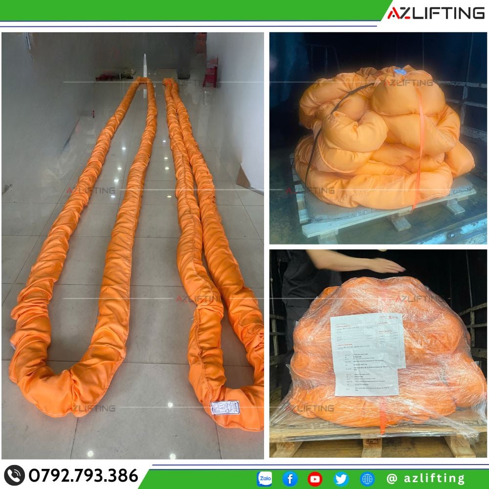 Đơn Hàng Round Sling 80 Tấn dài 10 Mét giao khách Hà Nội Đơn Hàng Round Sling 80 Tấn dài 10 Mét giao khách Hà Nội