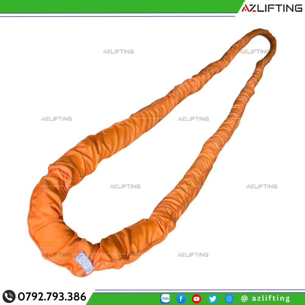 Cáp Vải Tròn Round Sling 80 Tấn Endless Cáp Vải Tròn Round Sling 80 Tấn Endless