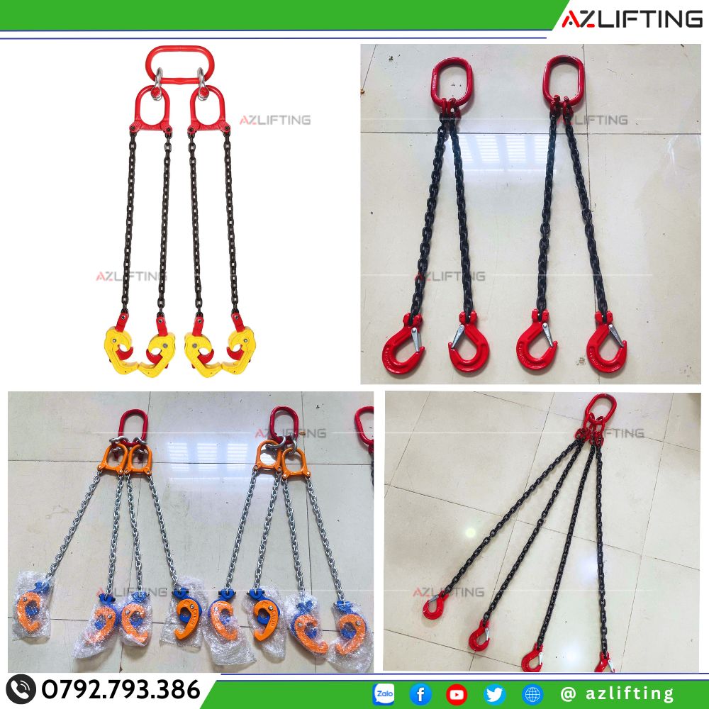 AZLIFTING tiến hành gia công và lắp ráp xích thành từng bộ hoàn chỉnh. AZLIFTING tiến hành gia công và lắp ráp xích thành từng bộ hoàn chỉnh.
