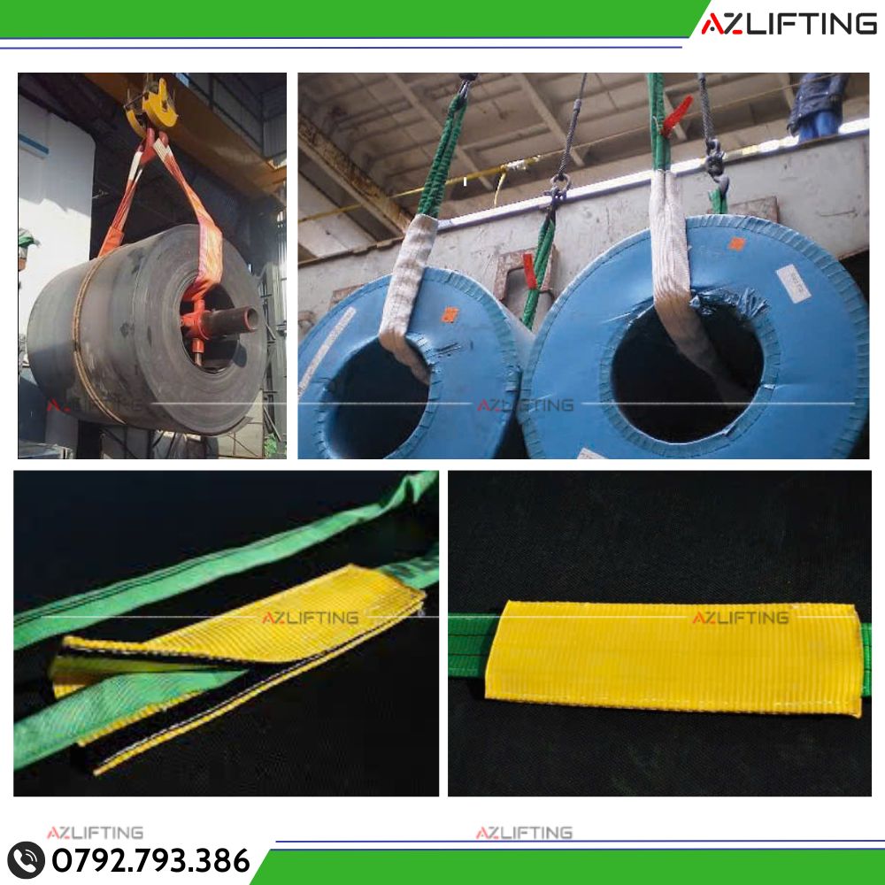 Ứng dụng cáp vải cẩu hàng Hàn Quốc Ứng dụng cáp vải cẩu hàng Hàn Quốc