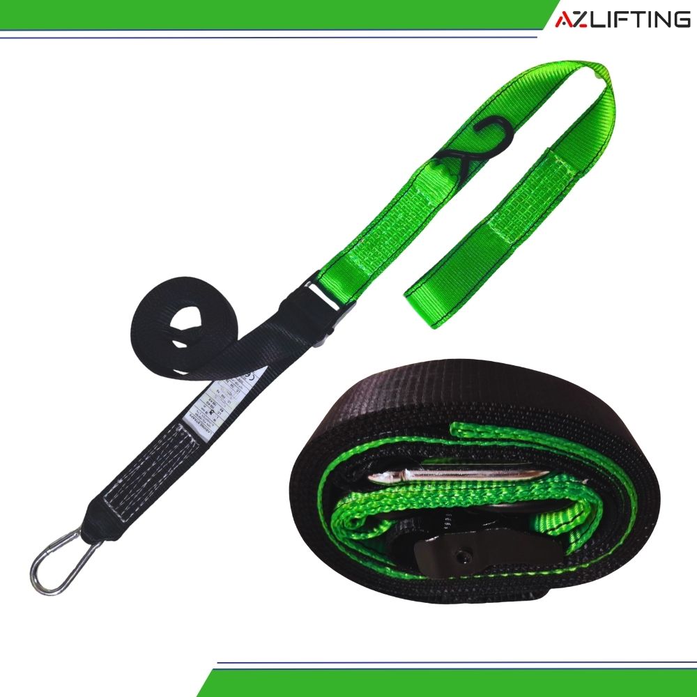 Ưu điểm nổi bật Dây Chằng Hàng Khóa Cam 700kg Bản 35mm Móc S & Vòng mắt Ưu điểm nổi bật Dây Chằng Hàng Khóa Cam 700kg Bản 35mm Móc S & Vòng mắt