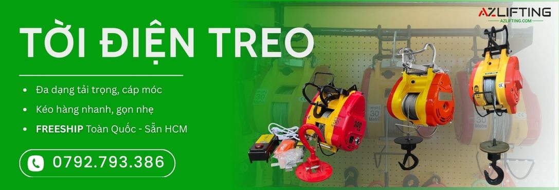 Tời điện treo kéo nâng hàng công trình, kho bãi | Azlifting Tời điện treo kéo nâng hàng công trình, kho bãi | Azlifting