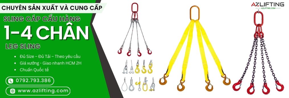 banner sling cáp cẩu hàng 1 - 4 chân banner sling cáp cẩu hàng 1 - 4 chân