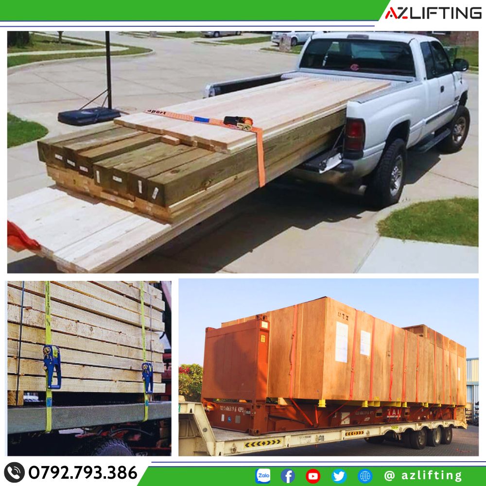 ứng dụng dây chằng hàng để Chằng buộc hàng container, xe tải, xe van, xe bán tải. ứng dụng dây chằng hàng để Chằng buộc hàng container, xe tải, xe van, xe bán tải.