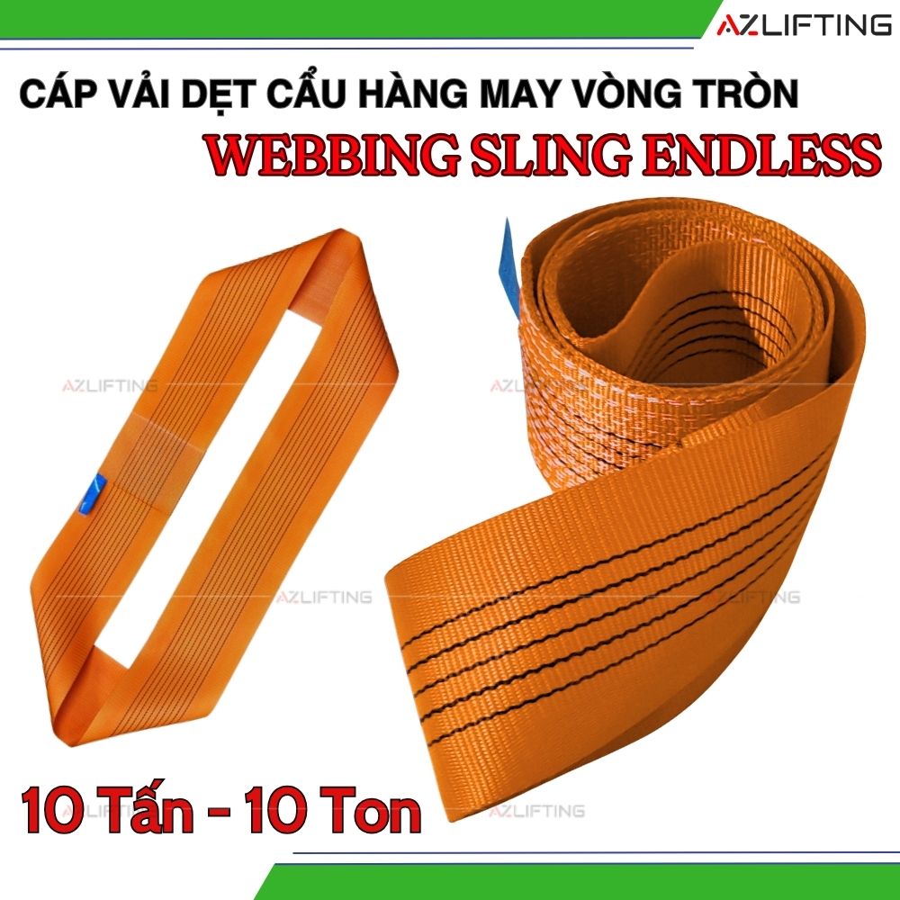 cáp vải dẹt may vòng tròn 10 tấn endless cáp vải dẹt may vòng tròn 10 tấn endless