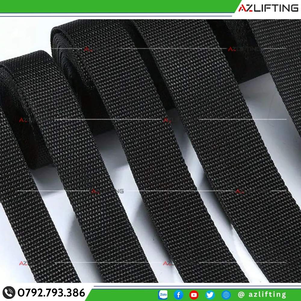 Dây đai dệt PP - dây dệt từ sợi polypropylen tổng hợp Dây đai dệt PP - dây dệt từ sợi polypropylen tổng hợp