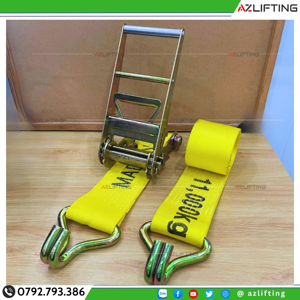 Dây chằng hàng tăng đơ bản 100mm 10 tấn móc J Hàn Quốc Dây chằng hàng tăng đơ bản 100mm 10 tấn móc J Hàn Quốc