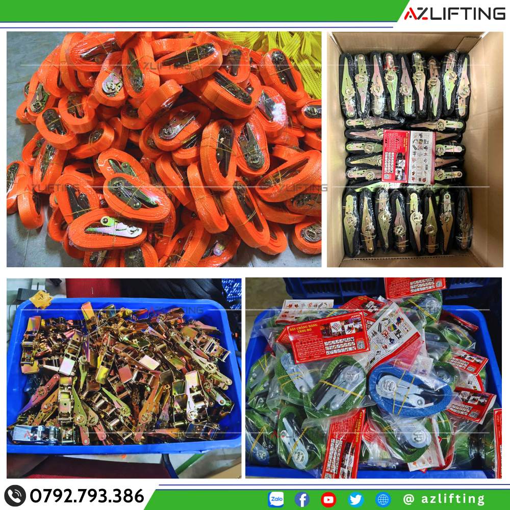 Xưởng sản xuất dây chằng hàng tăng đơ bản 25mm Xưởng sản xuất dây chằng hàng tăng đơ bản 25mm