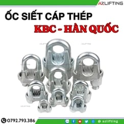 Khóa Siết Cáp Thép Hàn Quốc KBC Chính Hãng | Ốc Siết Cáp Bền Chắc An Toàn