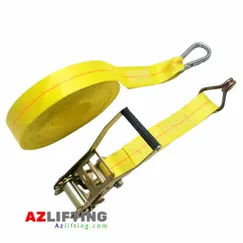 Dây chằng hàng bản 50mm (5cm) 3 tấn móc J và móc an toàn