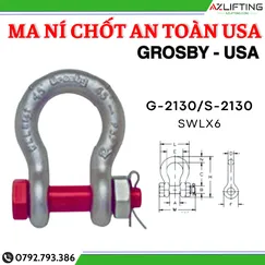  Ma ní Omega chốt an toàn GROSBY USA - Ma ní GROSBY Mỹ 