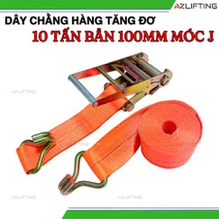 Dây chằng hàng tăng đơ bản 100mm 10 tấn móc J
