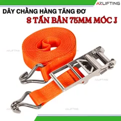 Dây chằng hàng tăng đơ bản 75mm 8 tấn móc J