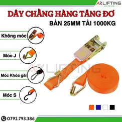 Dây chằng hàng tăng đơ bản 25mm 1 tấn 