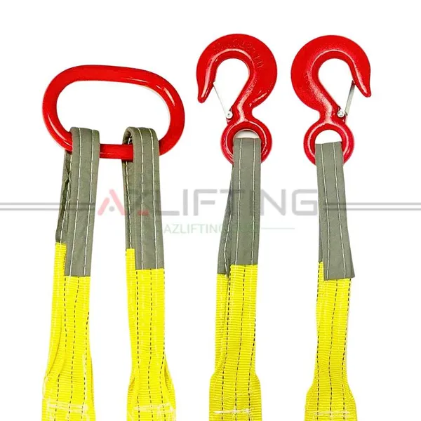 Cáp vải cẩu hàng 3 tấn 1 chân, 2 chân, 3 chân, 4 chân, sling cáp vải cẩu nâng hàng hóa tàu thuyền, container an toàn