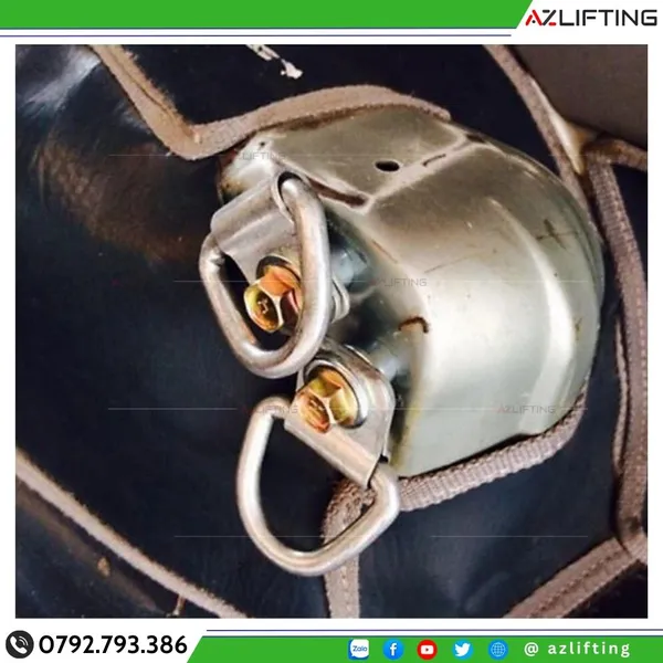 Móc Neo Chữ D 8mm Đế Bulong 1 Lỗ M14 Lắp Thùng Xe