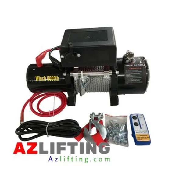 Tời điện kéo xe 12V 6000LB tải trọng 2600kg  