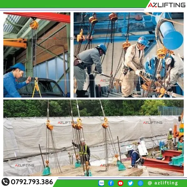 Palang Xích Kéo Tay PSK 1 Tấn - 10 Tấn | Xích 3M