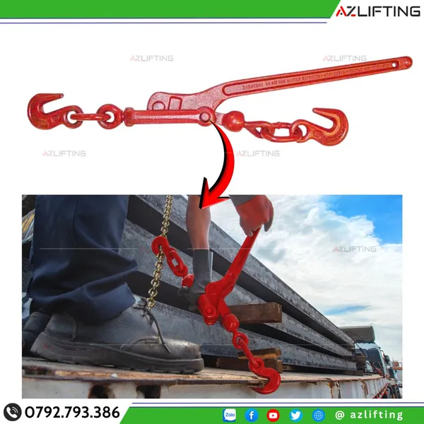 BỘ XÍCH G80 CHẲNG HÀNG PHI 10 + BÁI XÍCH GẬP – 5 TẤN (FULL PHỤ KIỆN)