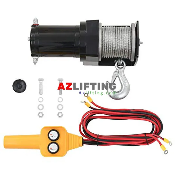 Tời điện kéo xe 12V 2000LB tải trọng 907 kg
