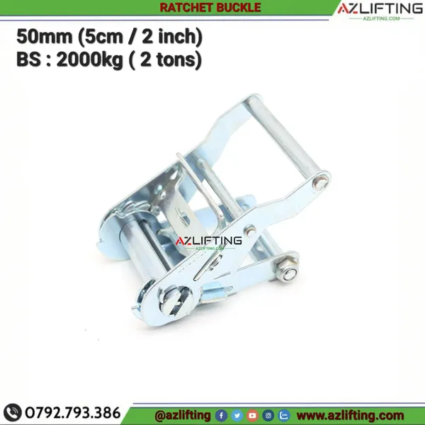 Đầu cảo củ tăng đơ dây đai vải bản 50mm (5cm) 2 tấn