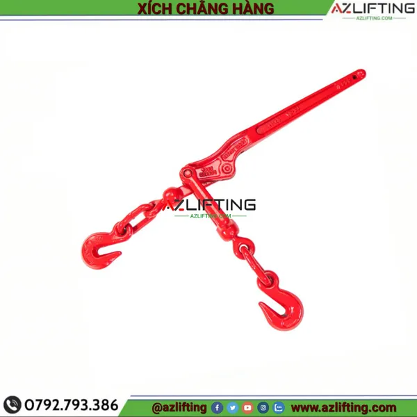 Bái xích gập chằng hàng neo hàng cho xe container rơ moóc
