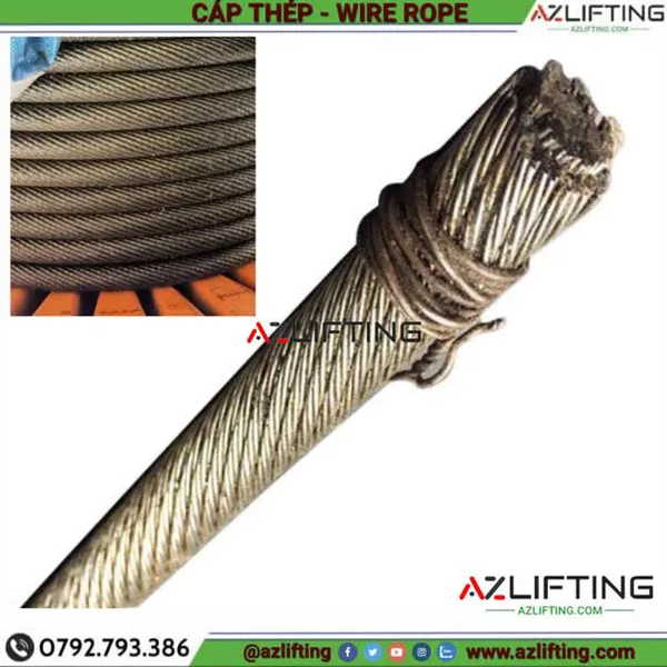 Cáp thép chống xoắn 35x7 Hàn Quốc
