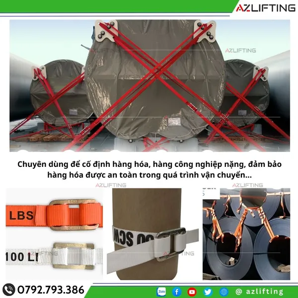 Bọ Thép Khóa Dây Đai – Bọ Sắt Khóa Căng Dây Đai Vải Bản 38mm/ 50mm