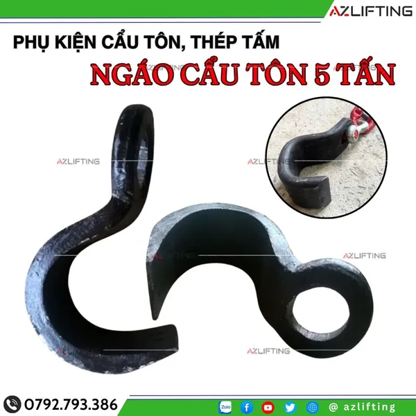 Ngáo Cẩu Tôn 5 Tấn – Móc Cẩu Tôn Thép Chịu Lực Cao
