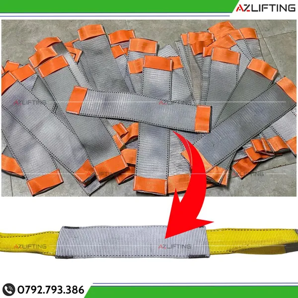 Ốp Bảo Vệ - Vỏ bọc Cáp Vải Cẩu Hàng