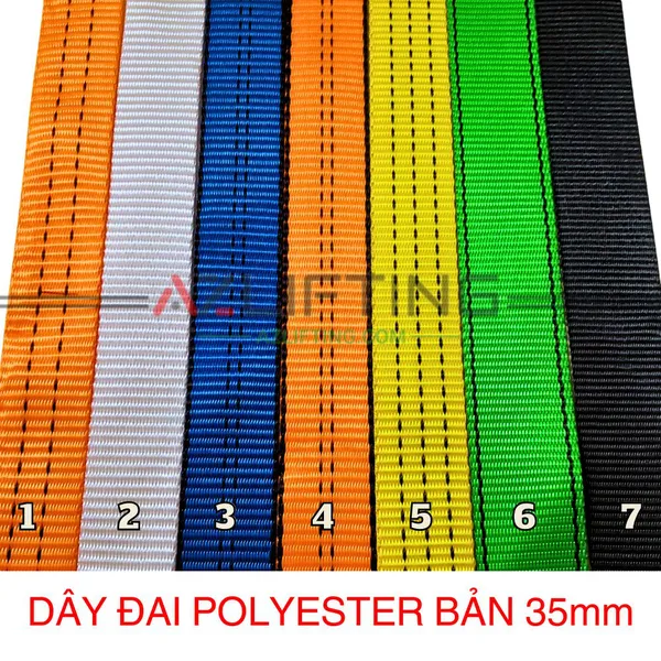 Dây đai vải polyester webbing 35mm (PES)