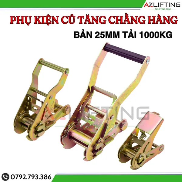 Phụ kiện đầu cảo tăng đơ chằng hàng 1 tấn, 2 tấn, 3 tấn