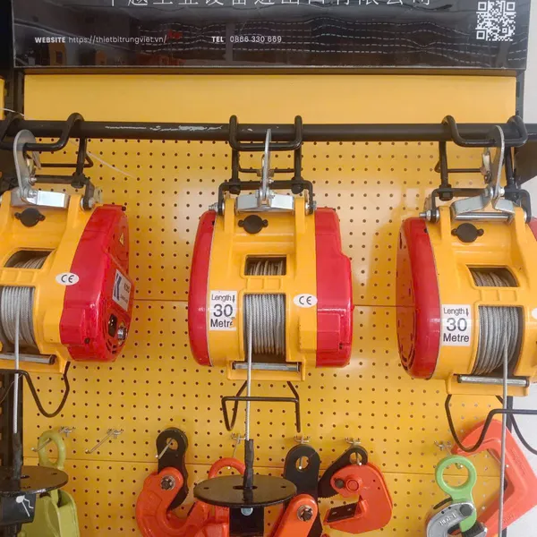 Tời điện treo mini 500kg x 30 Mét | Tời điện 220V nâng hàng 