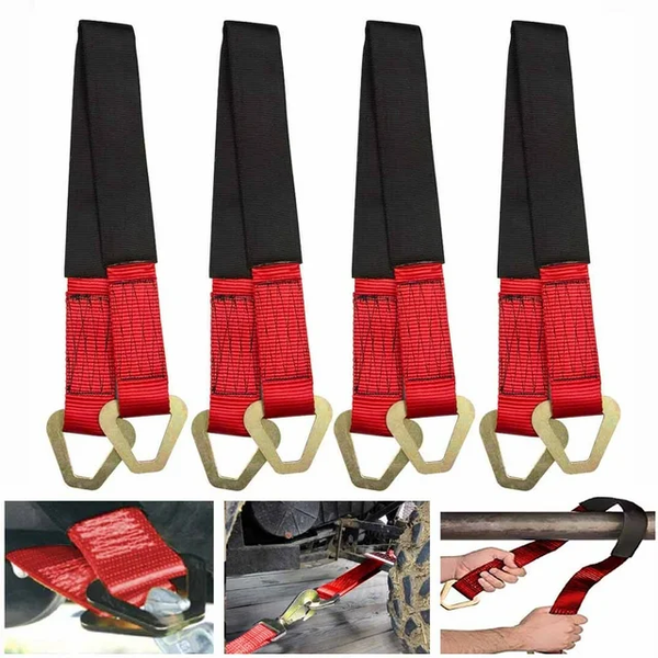 Dây Chằng Trục Bánh Xe 2 Đầu D-ring - Dây Nối Chằng Kéo Hàng Hóa