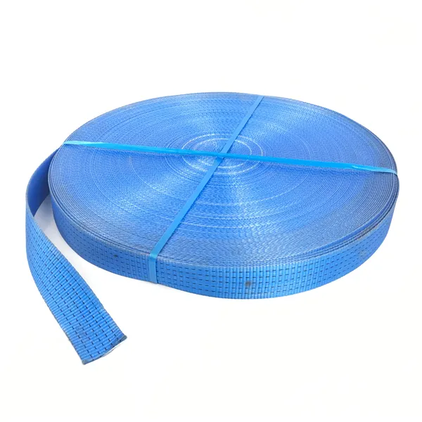 Dây đai vải polyester webbing 50mm xanh