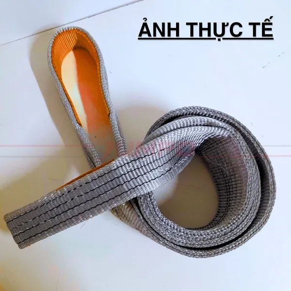 Cáp vải cẩu hàng bản dẹt 4 tấn 2 đầu mắt 5:1 - Webbing Sling