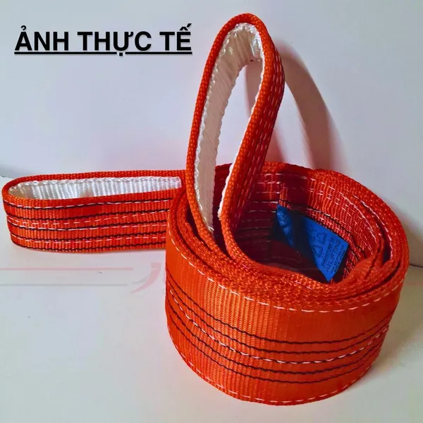Cáp vải cẩu hàng bản dẹt 5 tấn 2 đầu mắt 5:1 - Webbing Sling