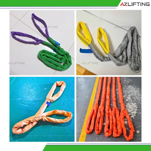 Cáp vải cẩu hàng bản tròn 2 đầu mắt 1T - 100T – Round Sling Eye To Eye
