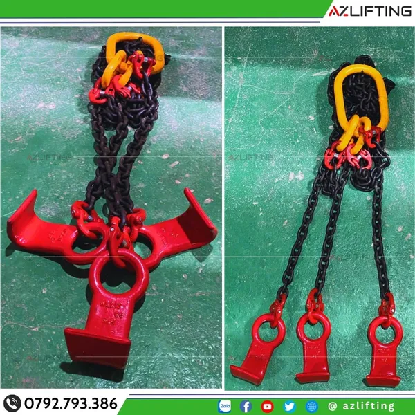 Bộ sling xích cẩu tôn, cẩu thép tấm