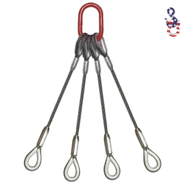 Sling Cáp Thép 4 Chân - Wire Rope Sling 4-Leg